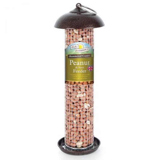 Harrisons Hammertone Copper Peanut/Suet Feeder