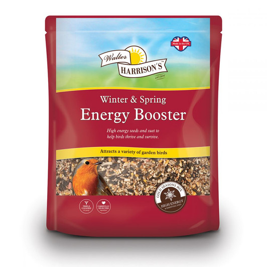 A premium blend of high energy ingredients designed for feeding over the Winter and Spring months when natural food is scarce and birds need extra help. High in essential oils and fats, can be fed from a seed feeder, bird table or on the ground.