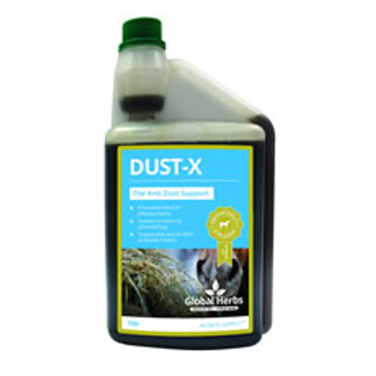 Dust-X provides targeted support for horses in dusty stables. This soothing blend offers specific help with respiratory worries associated with dust and encourages the airways to stay open and comfortable. Dust-X is highly palatable and can be used all year round for ongoing support. Suitable for all horses and ponies.