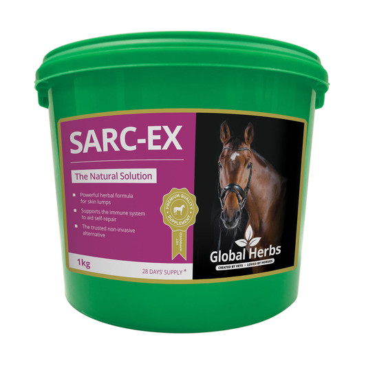 Sarc-Ex is an advanced and unique formula which provides nutritional support for the immune system of horses. The strong antioxidant herbs help the body cope while maintaining normal structure and function. Sarc-Ex helps the body defend itself and aids normal repair. Sarc-Ex can be fed all year for ongoing support. Suitable for all horses and ponies.