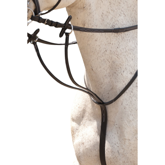 Rhinegold Elegance Leather Stitch Running Martingale