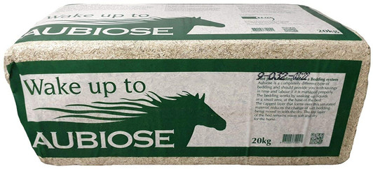Aubiose is a completely different type of bedding and should provide you with savings in time and labour if it is managed properly. The bedding works by soaking up liquids in a small area, at the base of the bed. The capped layer that forms over this saturated material reduces the chance of wet bedding being mixed in with the dry. The top layer of the bed remains warm, soft and dry for the horse.

Waste management is high on the list of priorities to protect our environment and Aubiose contributes greatly to the environment as it completes it's own 'life cycle loop' naturally.

Aubiose is a 100% natural material, which composts readily without the need for added composting agents. For this reason farmers and gardeners love it. Furthermore, Aubiose is an annually renewable resource, which can be traced back to the field in which it was grown!

Most importantly Aubiose is good for your horse, providing a clean, natural and healthy stable environment giving extended nights for him and extended days for you.