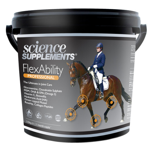 FlexAbility Professional is a high specification joint and cartilage supplement for high performance horses and those needing the ultimate level of support.
