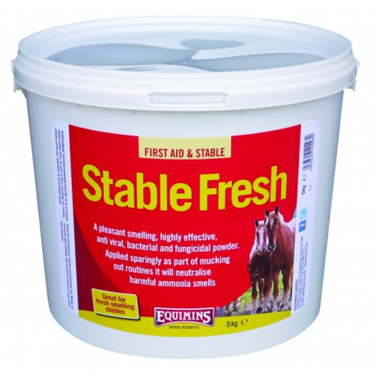 A stable floor freshener & odour eater. No more ammonia smells. A non harmful, long lasting powder disinfectant.

Again, by popular request, we have produced this product for disinfecting the floor and also to help remove ammonia smells from the urine. It may be used as often as required, a little goes a long way. Great for horseboxes, trailers and kennels etc. Anti viral, anti fungal and anti bacterial, works on concrete and matting.