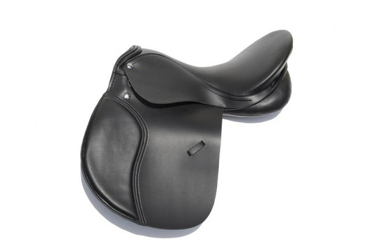 Brand new range of synthetic saddles on a medium fitting tree

All synthetic GP style saddle with padded knee rolls
Three girth straps with buckle guards supplied
Textured leather look knee and seat panels
Front D’s