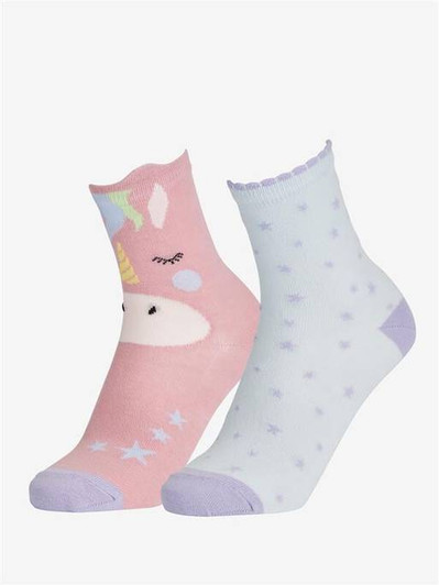 These super cute cotton jacquard ankle socks are the perfect way to keep toes toasty.




With two fun designs – one with a unicorn face and one with an all-over star print – these character socks are soft, warm and tonnes of fun for little feet.