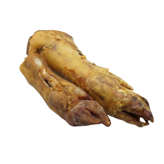 Doodle’s Deli Air-Dried Pig Foot is a 100% natural and long-lasting chew that can help to supports dental health by helping to reduce the build-up of plaque and tartar. Suitable for medium and large dogs. Grain Free.
