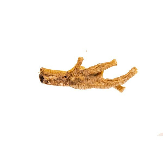 Chicken feet are a natural source of
glucosamine, which helps to support healthy joints. A 100% natural dog
chew helps keep the dog’s teeth and gums healthy.