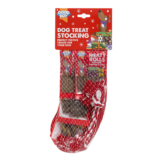 Good Boy Dog Treat Stocking