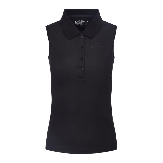 LeMieux Marissa Sleeveless Polo Black LeMieux Marissa Sleeveless Polo Black