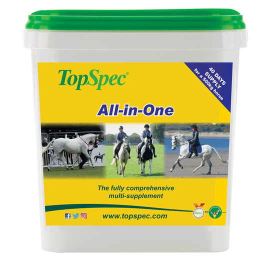 A multi-supplement containing optimum levels of all the commonly needed supplements expertly balanced into one product. It is designed for all horses and ponies, whether competing, in light work or breeding. Suitable for horses and ponies prone to, being treated for, or recovering from laminitis. Conforms to the BETA UFAS NOPS code for HRA/FEI competition use.