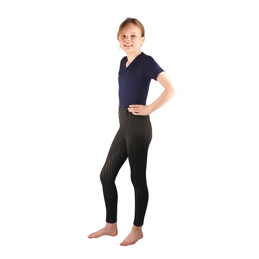 Designed for the active rider, these smart riding tights are made from a four way stretch, breathable material, offering comfort and flexibility. With contoured wide stretch waistband and seamless hip panels, these tights will be comfortable and secure for days at the yard and whilst riding. The belt loops allow you to accessorise your outfit and double pockets mean you have plenty of space to store possessions. Finished with a full tonal silicone seat for optimised grip in the saddle and HyCONIC emblems to the right leg and rear belt loop. Designed for the active rider, these smart riding tights are made from a four way stretch, breathable material, offering comfort and flexibility. With contoured wide stretch waistband and seamless hip panels, these tights will be comfortable and secure for days at the yard and whilst riding. The belt loops allow you to accessorise your outfit and double pockets mean you have plenty of space to store possessions. Finished with a full tonal silicone seat for optimised grip in the saddle and HyCONIC emblems to the right leg and rear belt loop.