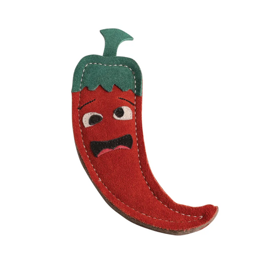 Benji & Flo Crazy Faces Dog Toy Jalapeno the Red Hot Chilli