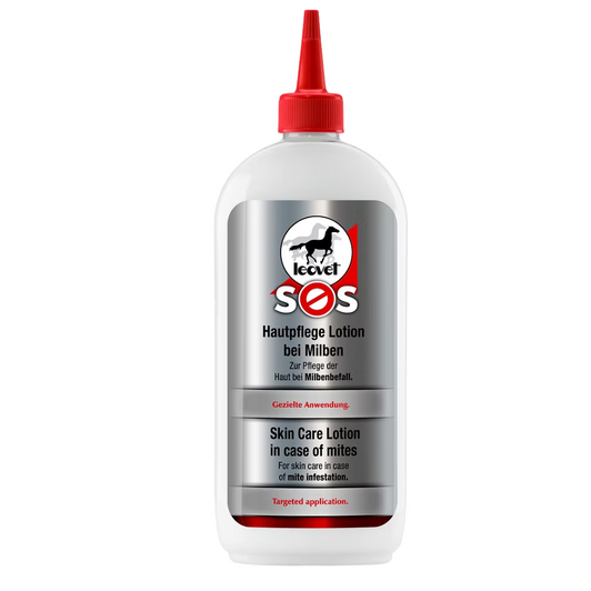 For nourishing care of skin stressed by mites or parasites infestation. Supports skin regeneration in cases of dandruff, hair loss and chafing. Stops severe itching, prevents chafing and scratching. Hair loss resulting from mite infestation is stopped, coat begins to grow again after just a few days.