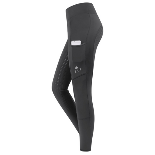 Classic standard riding leggings with the highest degree of wearer comfort.
- Silicone full seat, sporty elastic insert, decorative overlock seams, easy-care, bi-elastic material, breathable.
- Soft, snuggly material. Wide contour waistband.
- Rubberized logo print on the left mobile pocket.
- Material: 90% polyester, 10% elastane