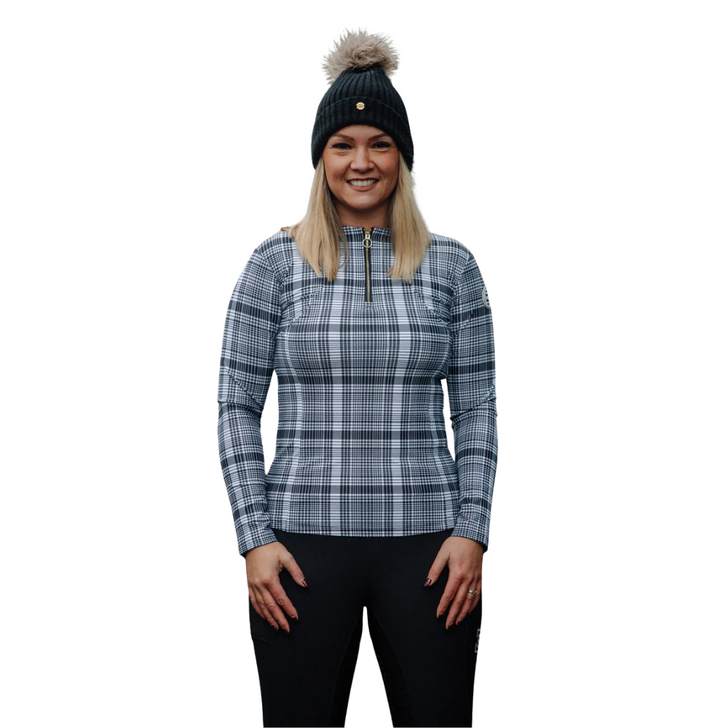 Barkers Equestrian Plaid Check Technical Base Layer