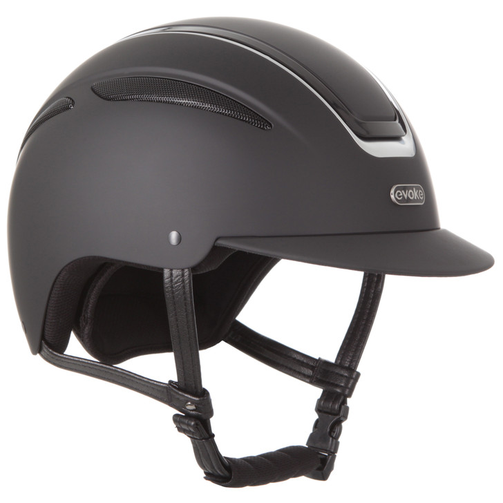 Introducing the star in our galaxy, the Callisto Classic peaked riding helmet in a matt black finish with stunning silver & black vent, finished off with a matching silver & black evoke logo at the forehead. A pinnacle of style, safety and sophistication.




Conforms to PAS 015: 2011 Standard; EN 1384 2023

Kitemarked to PAS 015: 2011
CE & UKCA marked
Lightweight ABS peaked helmet* with triple ventilation
Soft touch four-point adjustable leatherette harness

Individual centimetre sizing