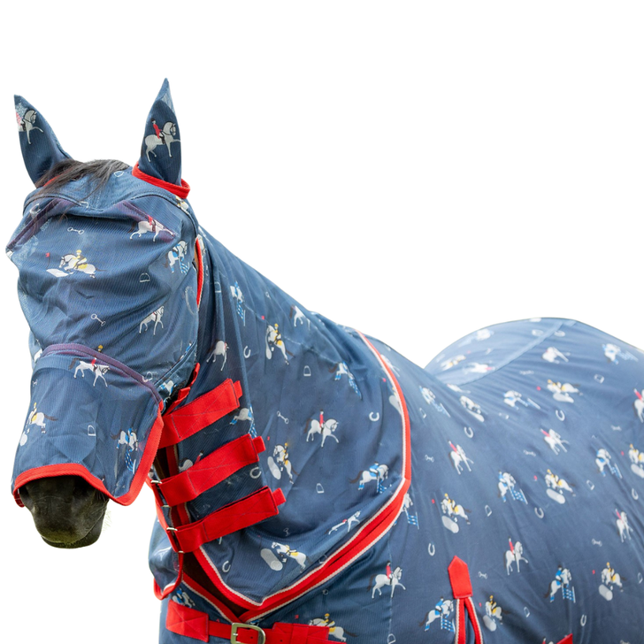 Hy Equestrian Competition Ready Fly Mask with Ears and Detachable Nose