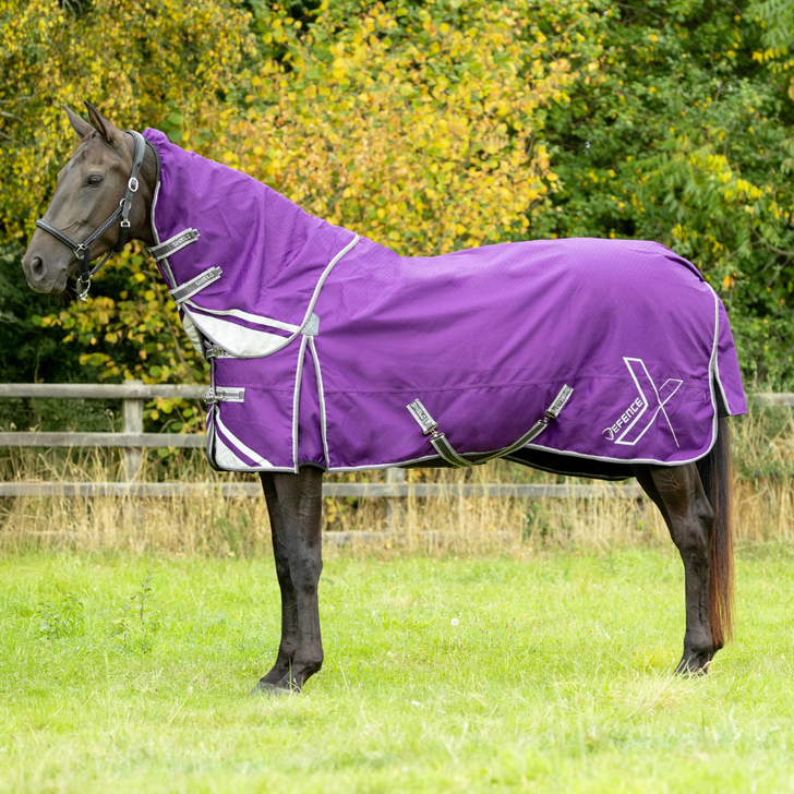 DefenceX Shield 100g Turnout Rug with Detachable Neck