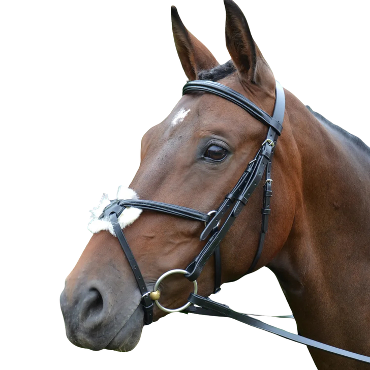 Hy Equestrian Mexican Bridle with Rubber Grip Reins