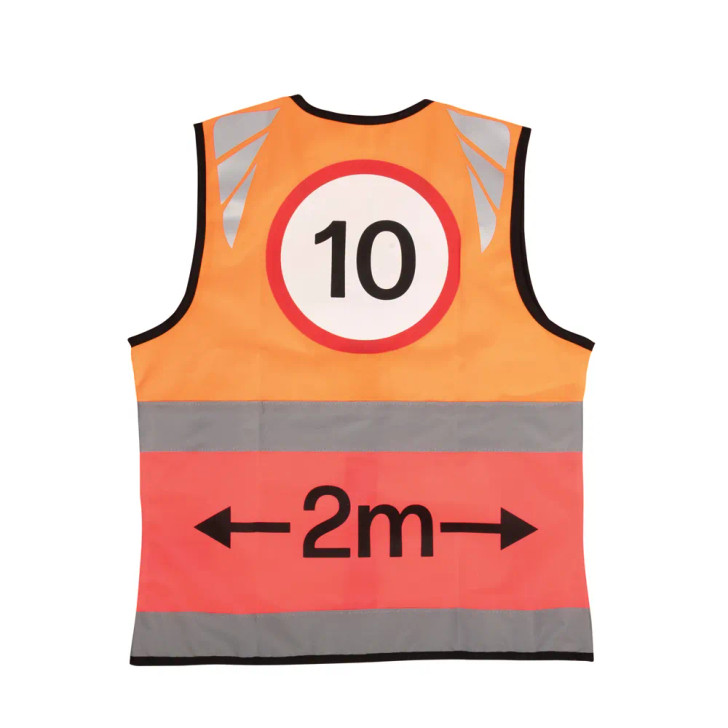 The Reflector Two Tone Warning Tabard by Hy Equestrian is designed to keep riders safe and seen while out on the roads. Featuring high visibility two-tone colouring and bold “10mph/2 Metres” lettering on the back, this tabard ensures a clear message to passing drivers. Lightweight and breathable, it offers a comfortable fit over riding gear and secures easily with zip fastening. Ideal for hacking out at any time of year, it’s an essential piece of safety wear for responsible riders who want to stand out and stay protected.