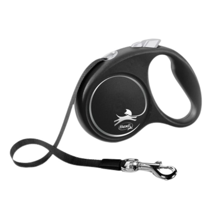 Flexi Black Design Retractable Tape Lead
