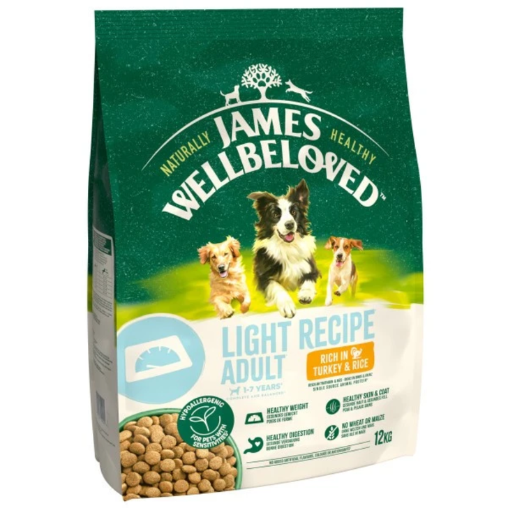 James Wellbeloved Light Adult Turkey & Rice 12kg