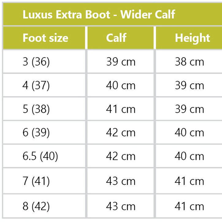 These luxury feel boots are made in soft feel leather giving the upmost comfort to the wearer.

They feature an elasticated front lace detail and stitch detail on the toe cap. With a user friendly wider smooth feel zip pull and two pleated, elasticated leather sections at the back of the boot for a comfortable fit.

The top of the zip is finished off with an elasticated strap and plain black press stud to the side. With spur guards and a sure grip sole these boots are practical as well as gorgeous to wear.

The EW Luxus is styled with a wider calf and shorter fit.

Please Note: Due to the pre-oiled nature of this leather these boots will not need oiling and doing so will invalidate any manufacturers guarantee.Please use cleaners and conditioners designed specifically for oiled leather shoes and boots.