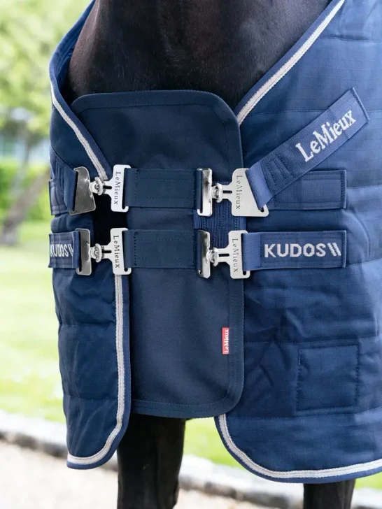 When you need a little space to expand your rug due to weight or work fluctuations, this chest extender is ideal to create additional comfort for broader-chested horses. 

The hard-wearing outer fabric is a suitable match for stable or turnout rugs, while the anti-static lining aids comfort. A hook and loop panel ensures level positioning. 

Compatible with all T-bar front fastening LeMieux Rugs.