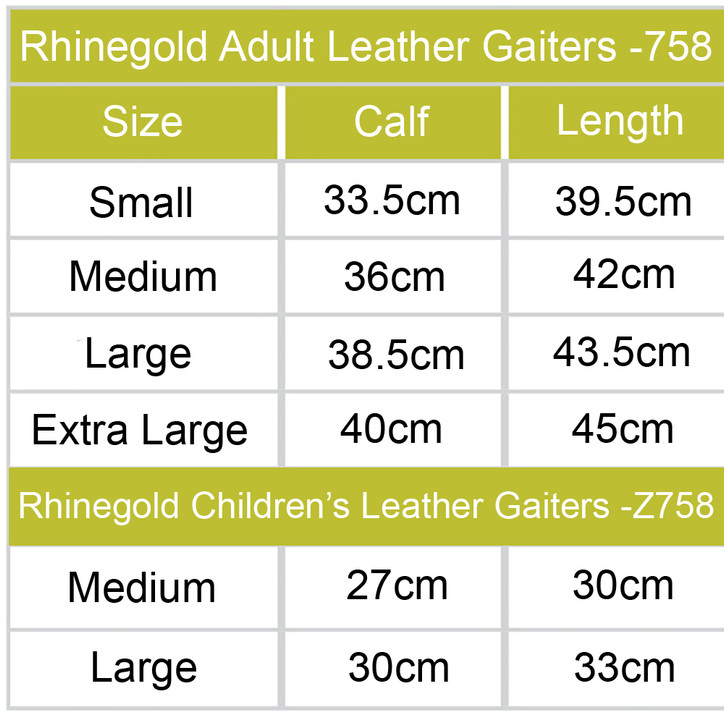 Rhinegold Leather Half Chaps