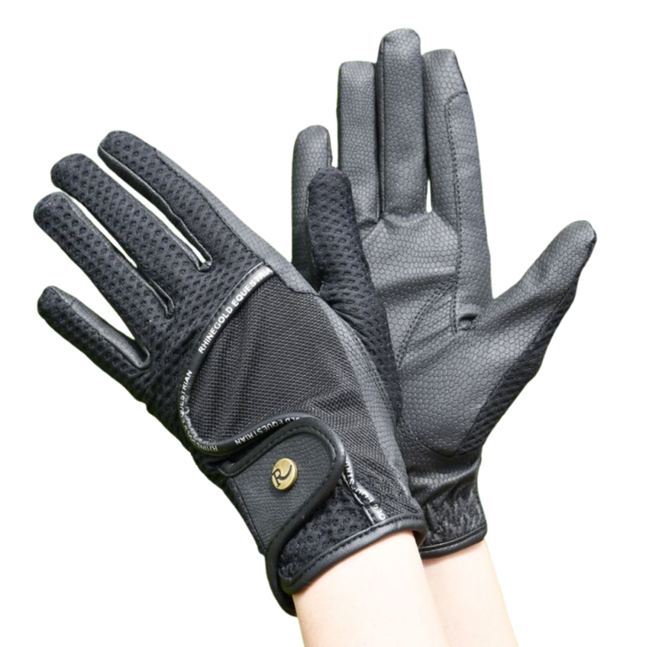 Rhinegold Honeycomb Mesh Stretch Riding Gloves