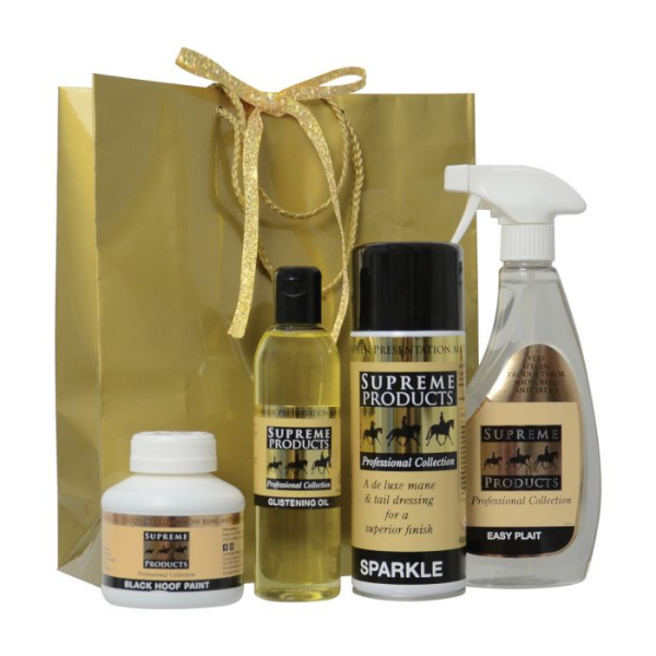 Supreme Products Gold Gift Bag Black