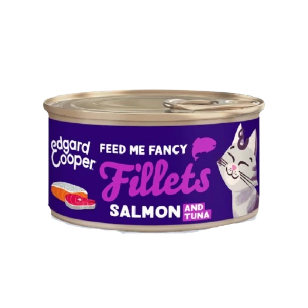 Edgard & Cooper Salmon and Tuna Fillets in Broth for Cats