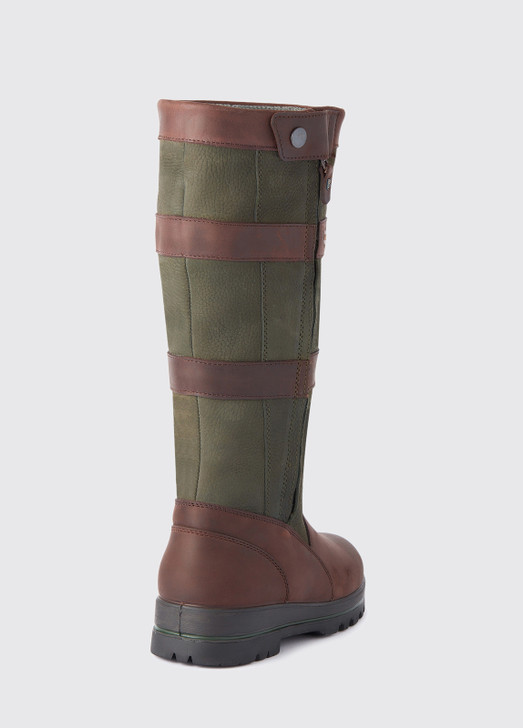 The Dubarry Wexford leather country boot is warm, waterproof and breathable with a button fastening side zip for easy fitting.

Made with DryFast-DrySoft leather and lined with GORE-TEX, they have strongly bonded soles making them extremely comfortable and shock absorbing, ideal for crossing rough and wet terrain.

Wear them with a Dubarry performance jacket for a comfortable weather-beating combination.

Leather performance boot
Waterproof and breathable GORE-TEX Product Technology
DryFast-DrySoft, breathable leather
Full, heavy duty zip with bellows for ease of entry
Button fastener to hold zip secure