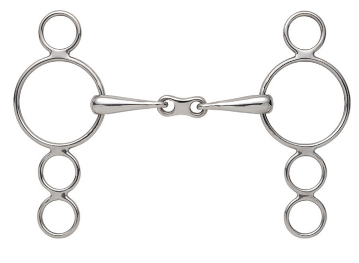 3 Ring Dutch Gag With French Link