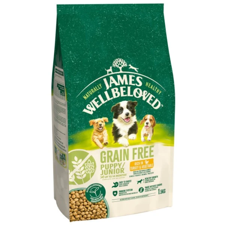 James Wellbeloved Turkey & Veg Grain Free Puppy
