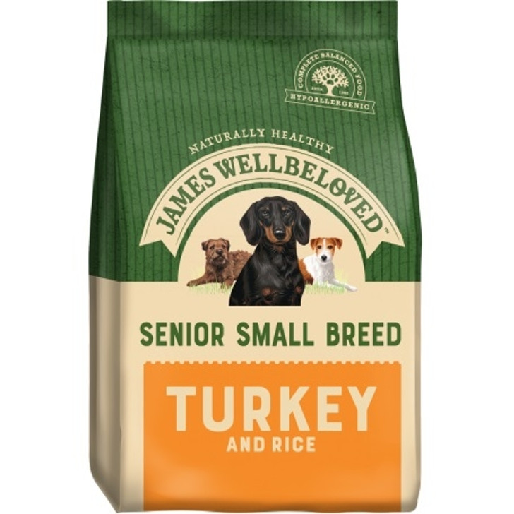 James Wellbeloved Turkey and Rice Senior Small Breed