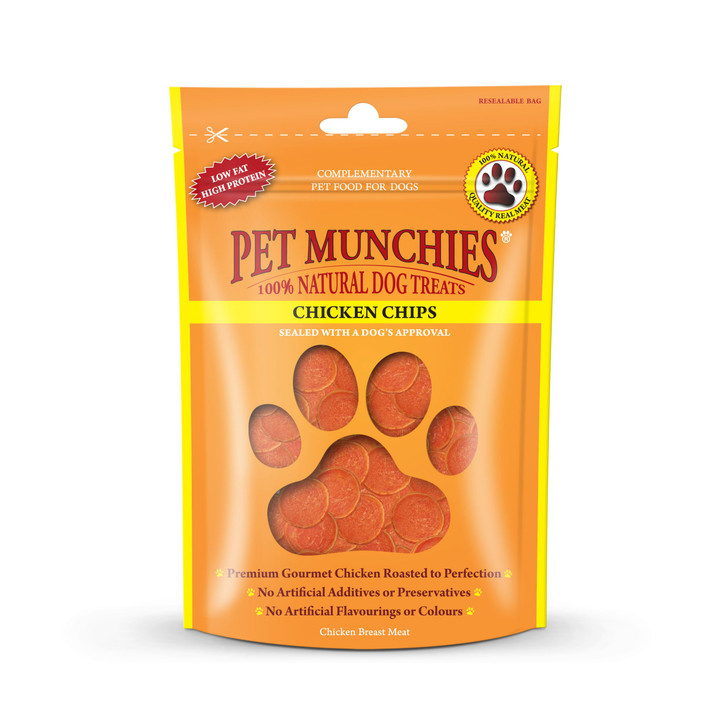Quality real chicken. This premium gourmet treat is made with 100% natural, human grade, chicken breast meat. 

These delicious treats are sure to become a favourite for your dog. Great for when you are taking your dog out for a walk, or for training and recall.