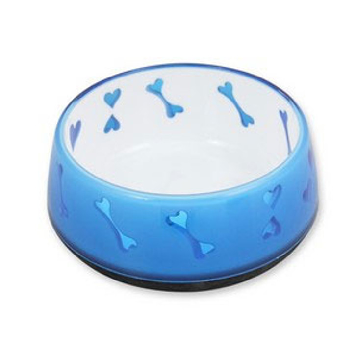 This unique dog love bowl is perfect for feeding or providing your dogs fresh water. It features a bone and love heart design. With the bright colour your dog will love it.