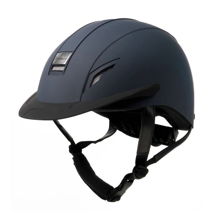 This lightweight helmet features dial to fit size adjustment, bounce back peak, a metal branded plaque and three front vents. With a machine washable coolmax lining.