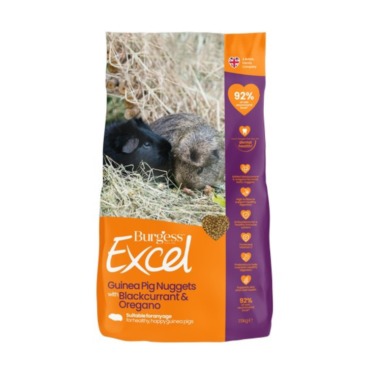 Burgess Excel Adult Guinea Pig Nugget Blackcurrant & Oregano