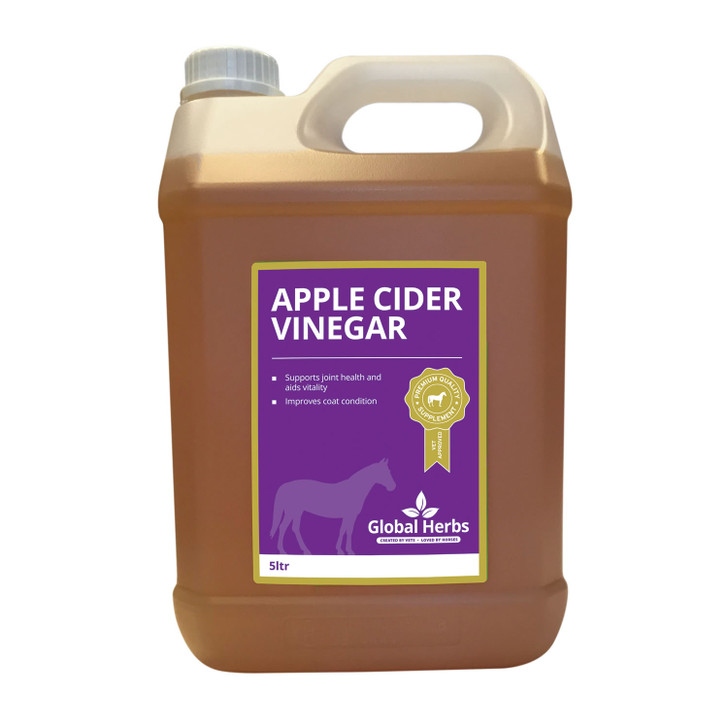 Pure and natural Apple Cider Vinegar. Apple Cider Vinegar is known to support joint health, coat condition, vitality and general wellbeing.
