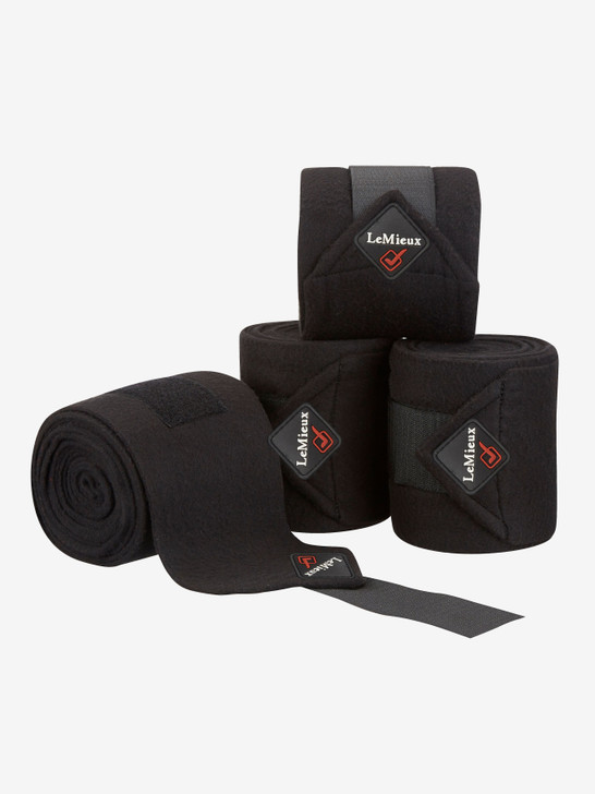 NEW improved Luxury LeMieux Fleece Polo Bandages. These beautiful fleece exercise bandages are made from the highest quality fleece to avoid pilling. They can be used on their own or with  LeMieux under bandage pads for extra protection. The LeMieux bandages are 3.8 metres long and sold in a set of 4 in a zipped carry case.




The Fleece bandages have been designed to co-ordinate with the full LeMieux saddle pad range.