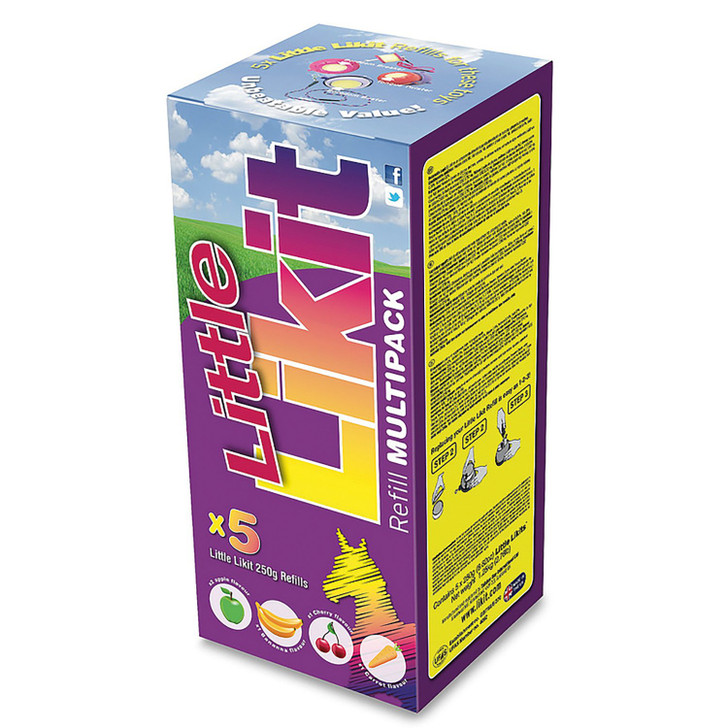 Contains a mixture of the five most popular flavours 2 x apple and 1 x banana carrot and cherry.