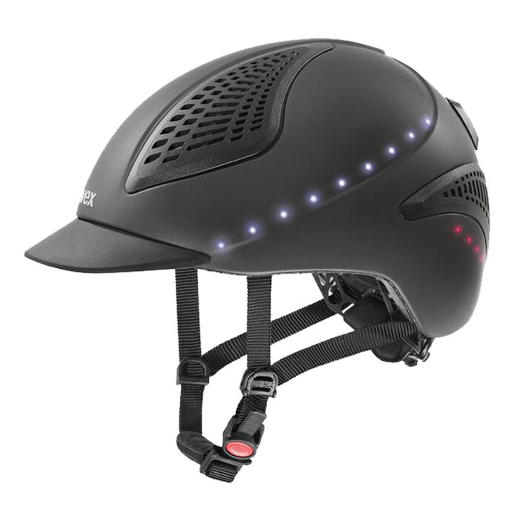 The uvex exxential II LED is the perfect helmet for riders who wish to be fully prepared for an outing in the evening hours. Although the passive helmet lamps are no replacement for a headlamp that lights up the route, it does significantly increase the rider’s visibility in the twilight and enhances safety in general. Three lighting modes are available as required: constant, flashing and pulsating.