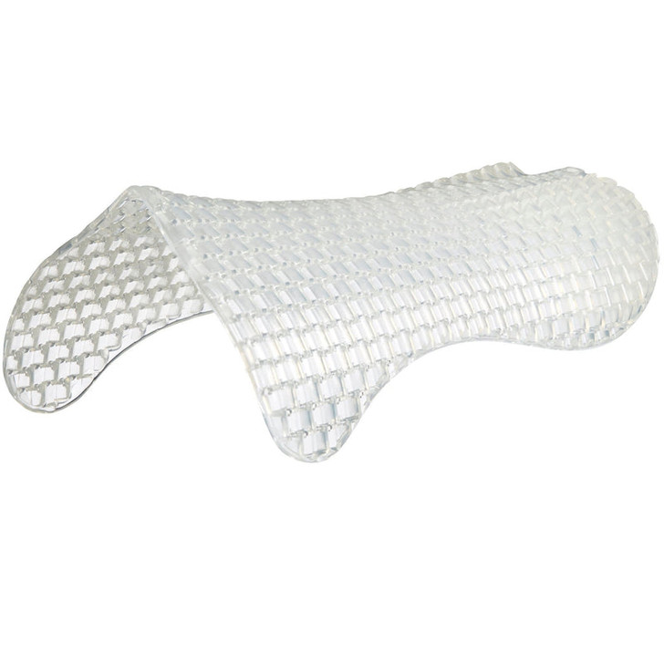 This Hind Riser version of the Respira pad creates an even lift over the main weight bearing areas of the shoulder and is more subtle and graduated than previous gel risers pads from Acavallo. This profile also makes it more compatible with a wider variety of close contact saddles.