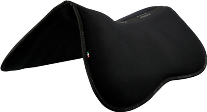The Honeycomb Spine Free Pads Collection represents the passion of Acavallo for the continuous research and development of new materials and products. Acavallo spine free pads are designed to give maximum benefits to the rider and the horse.

Their ergonomic fit allows a greater freedom to the horse helping to prevent problems to the sensitive spine area and distributing the weight evenly, improving the comfort of the horse and the rider at the same time.

Honeycomb is a high-tech material with a particular structure which guarantees a breathable environment with good ventilation, air flow and regulated air distribution, it is stretchy and pressure-absorbent with excellent haptic characteristics.

The presence of the memory foam lining strengthens the shock absorption, a balanced weight distribution and eliminates rubbing and frictions perfectly adapting to the horse’s body.