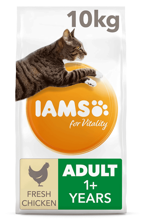 Iams Vitality Adult Cat Food Chicken 10kg
