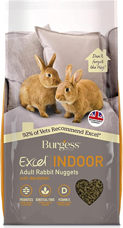 Burgess Excel Indoor Rabbit Nuggets 10kg