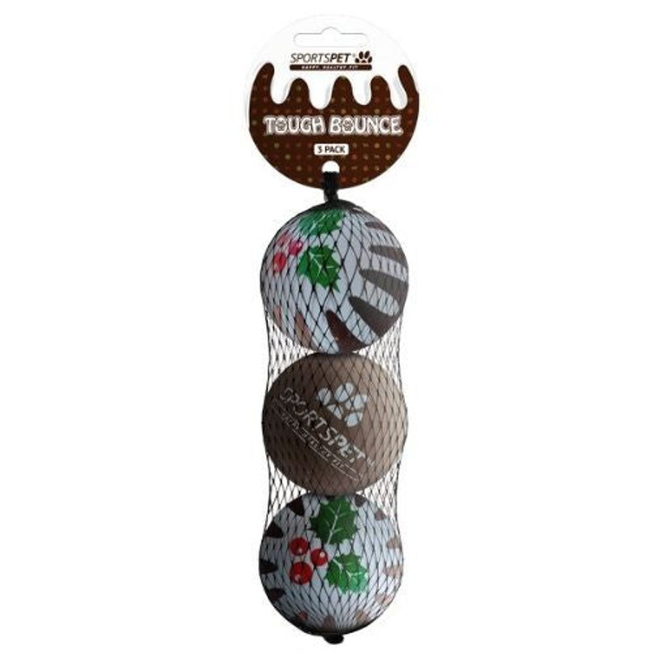 The Sportspet Christmas themed dog balls are the ideal gift for your fun-loving dog! Suitable for smaller dogs, these themed balls will capture their attention for a great game of fetch, or hide and seek and keep them entertained for hours!